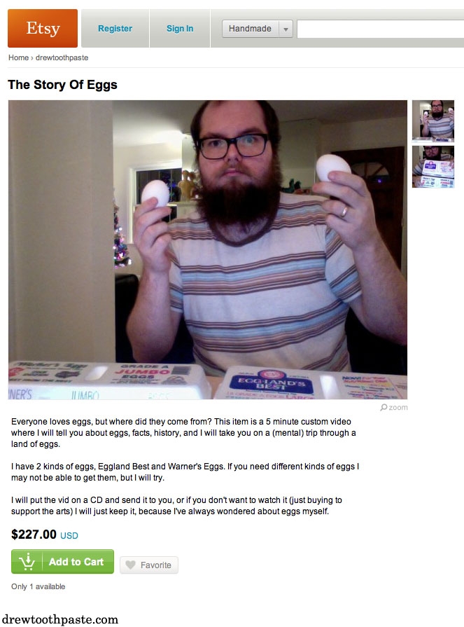 Etsy The Story Of Eggs