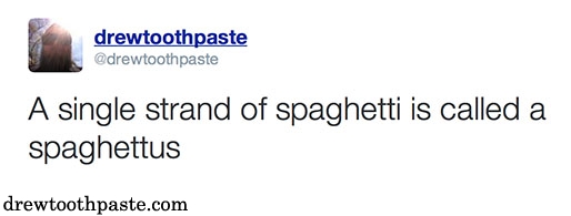 A Single Spaghetti