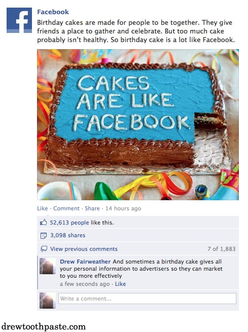 Facebook Cake
